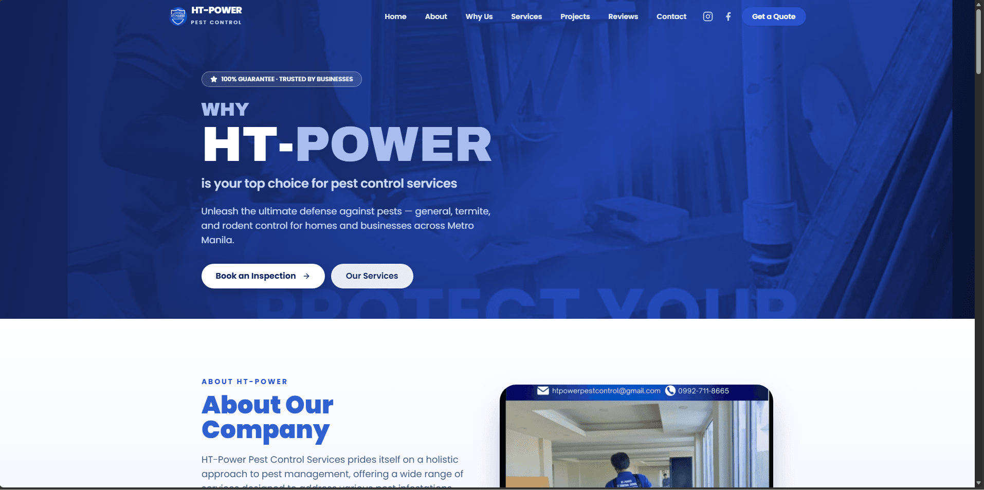 Live Site — Hero